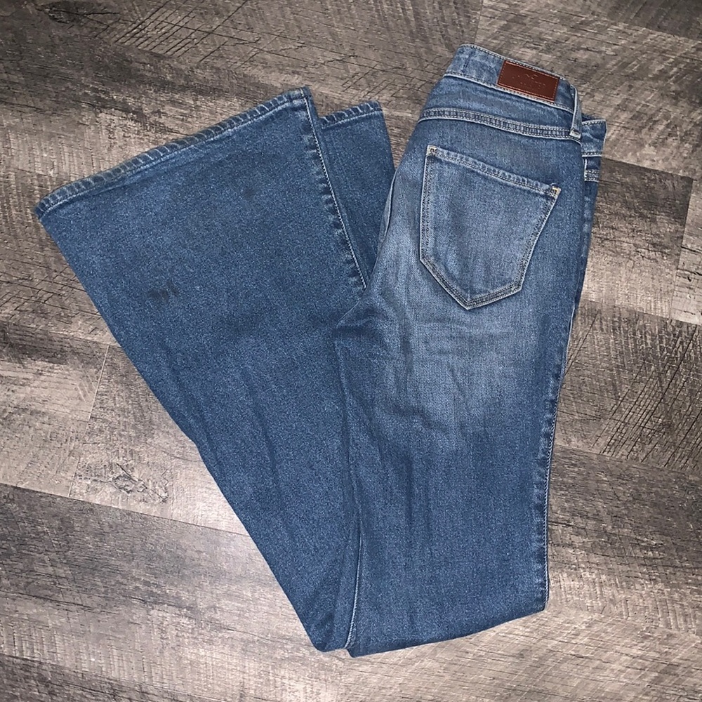 hollister high rise vintage stretch bootcut jeans